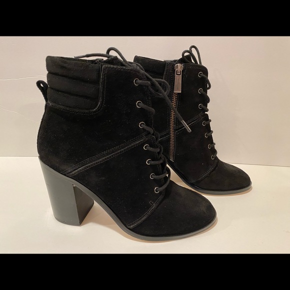 Michael Kors thatcher ankle boots suede black 6 M - Picture 5 of 11